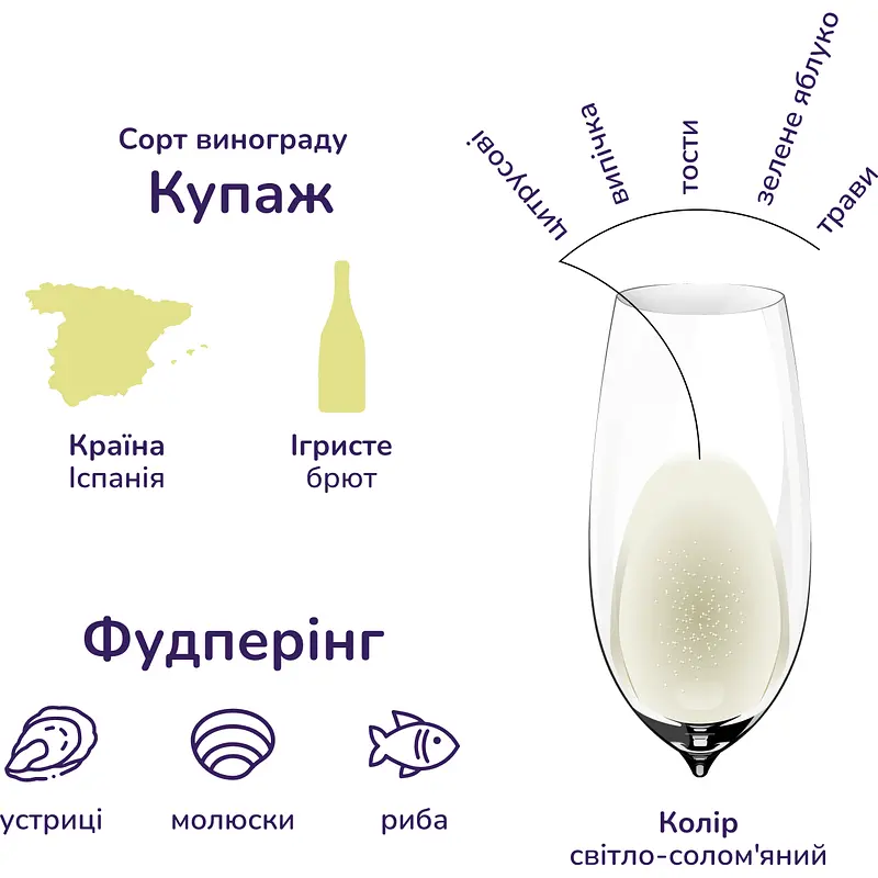 Вино ігристе Jaume Serra Cava Brut, біле, брют, DO, 11,5%, 0,75 л (16045) - фото 5