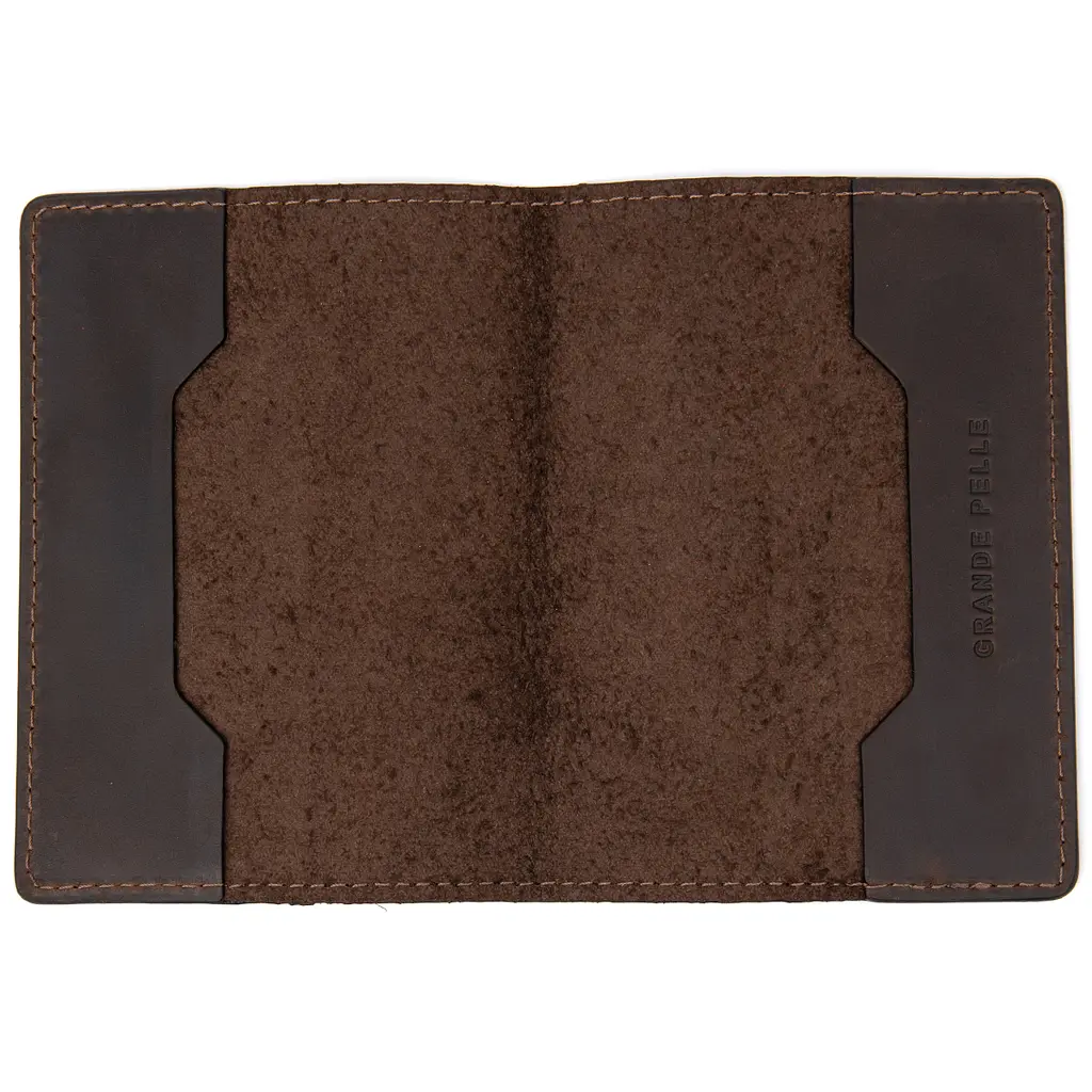 Шкіряна обкладинка для документів GRANDE PELLE 10х13,5х0,5 см acs0018505 - фото 3
