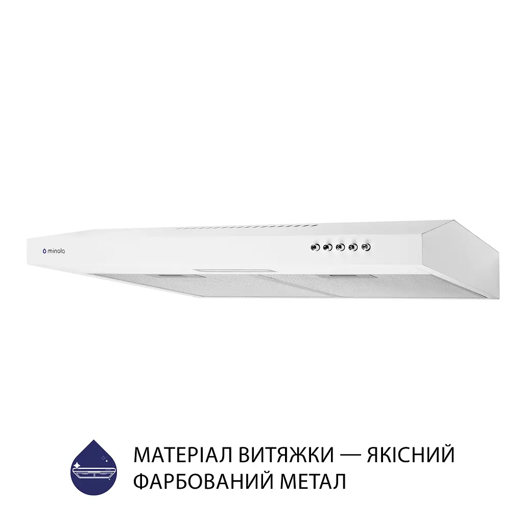 Витяжка плоска MINOLA HPL 613 WH - фото 3