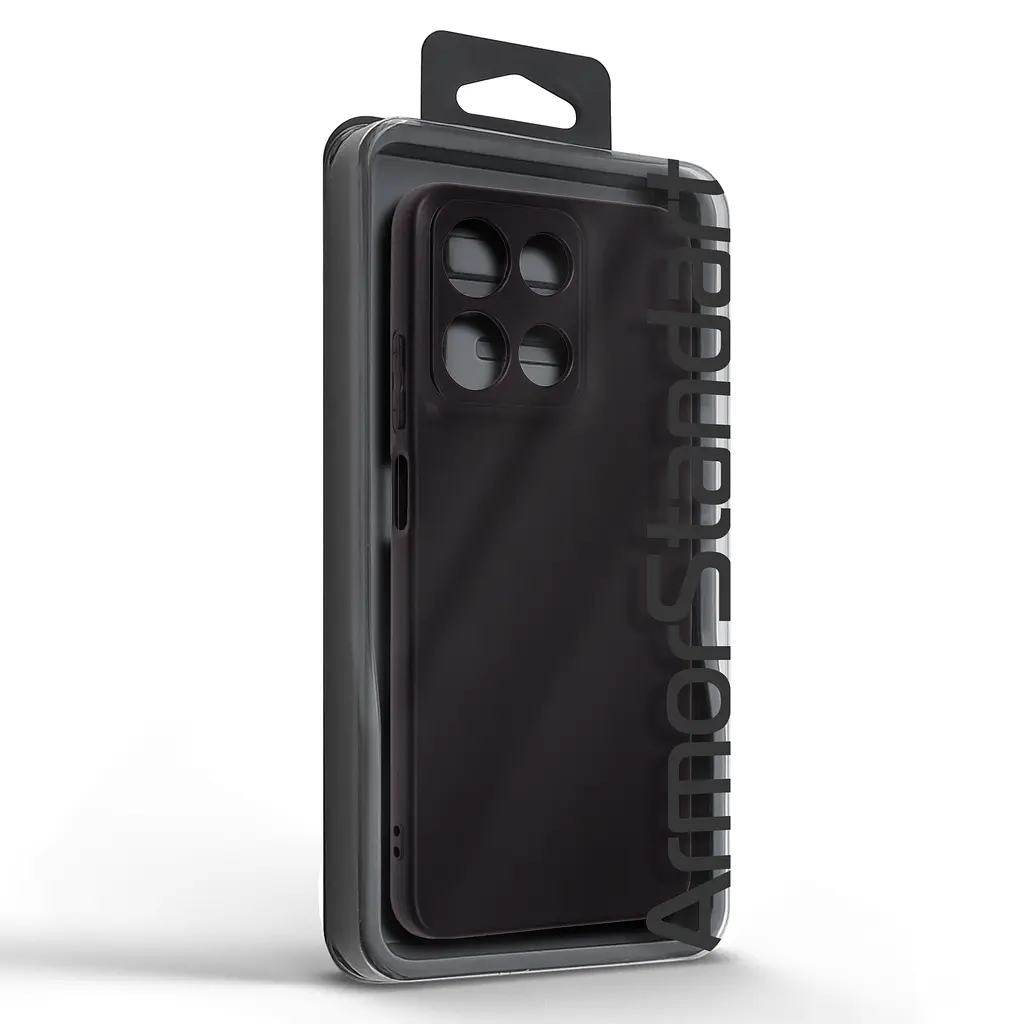 Чехол-накладка для смартфона Motorola G15/G15 Power, противоударный, силиконовый, термополиуретановый (ТПУ), с защитой камеры и корпуса, черный, защита всего корпуса, ArmorStandart (ARM83105) - фото 5