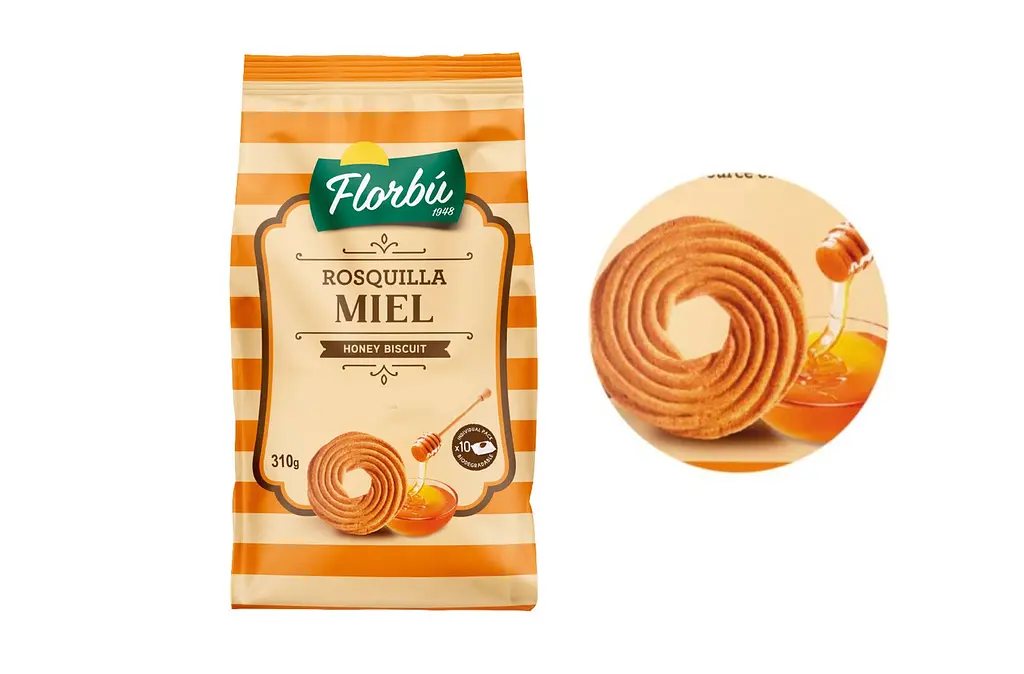 Печиво Florbu Rosquilla Miel honey biscuit медове 310 г