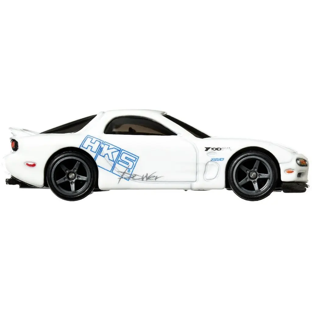 Автомодель Hot Wheels Форсаж Mazda RX-7 FD белая (HNW46/HKD22) - фото 4