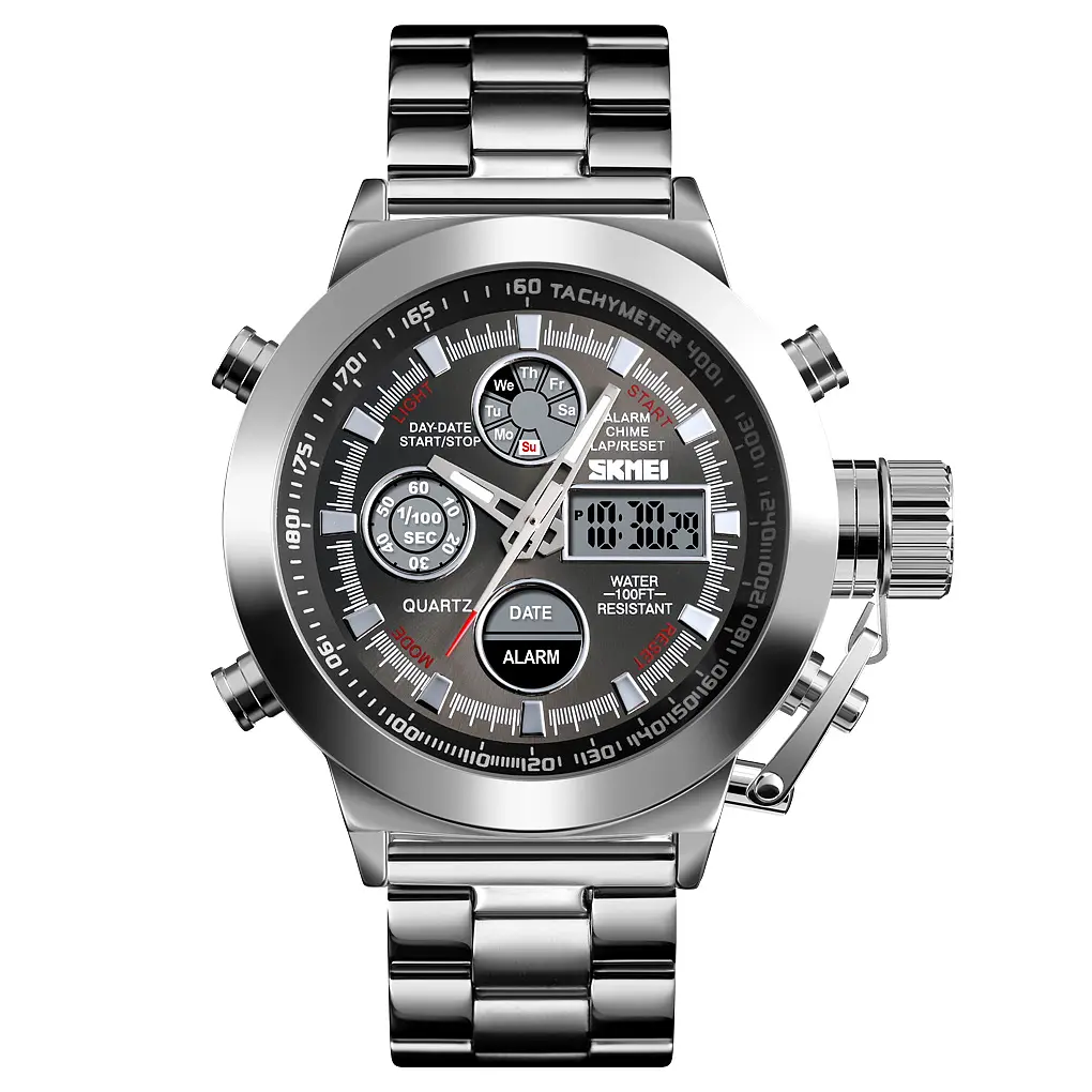 Чоловічий наручний годинник 1515SI Silver Skmei acs0030706
