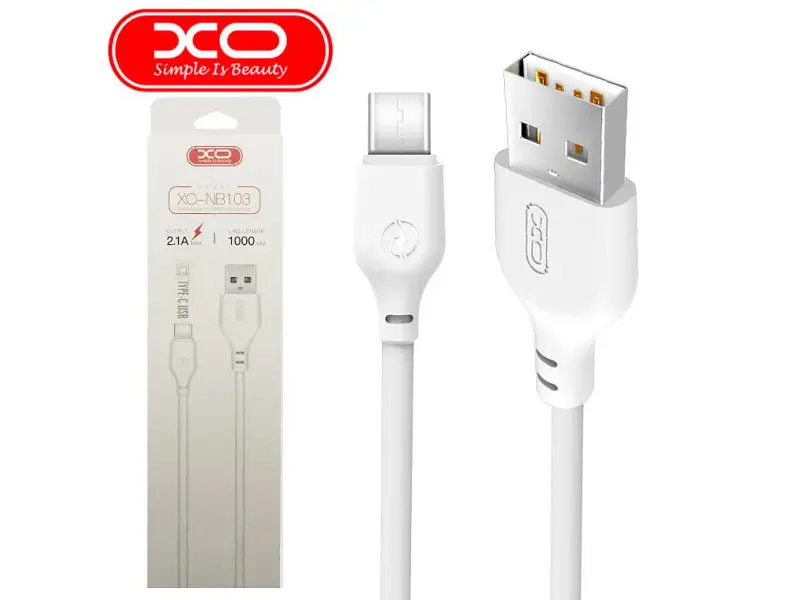 Кабель XO Type-C NB103 2.1A/2m White - фото 2