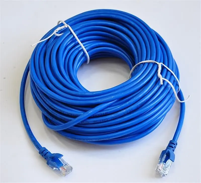 Патч-корд литий, UTP, RJ45, Cat.5e, 20m, синій (9170) - фото 2
