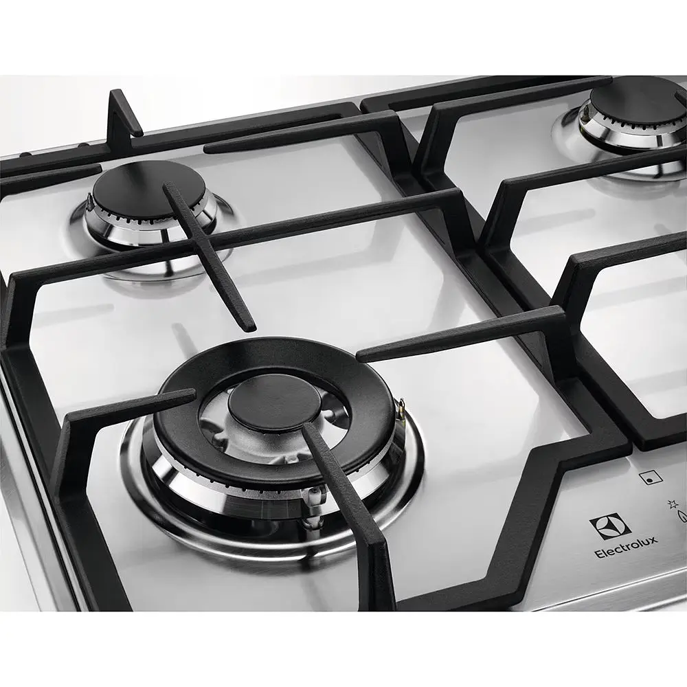 Варильна поверхня газова Electrolux 60 см чугун нержавіюча сталь - фото 2