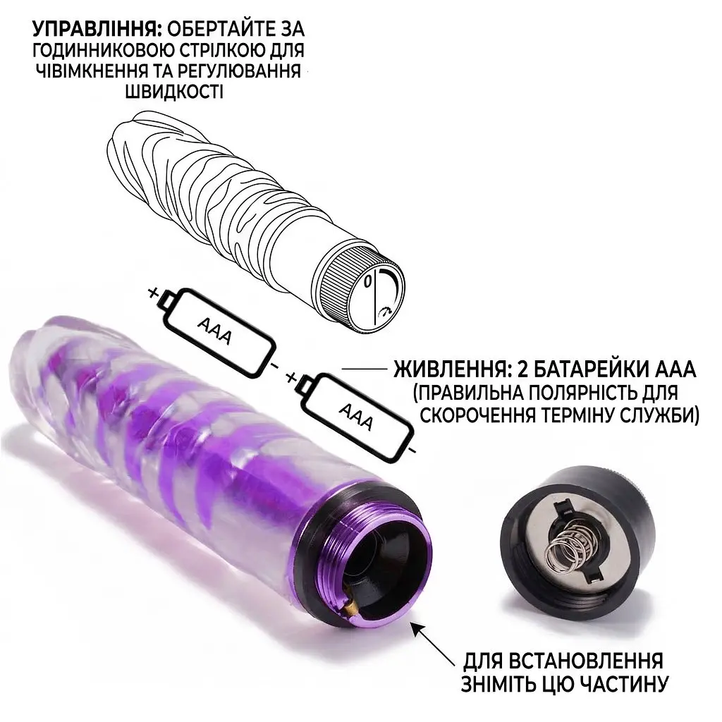 Анатомічний вібратор-фалоімітатор для точки G, вагінального та анального сексу 17 см фіолетовий - фото 3