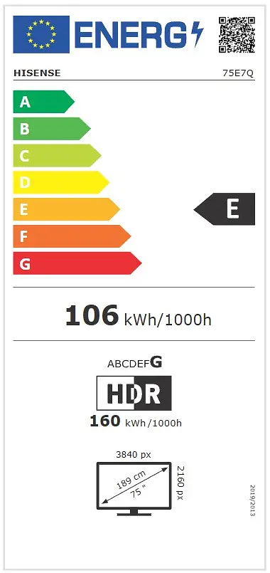 LED-телевизор Hisense 75E7Q (7134228) - фото 7