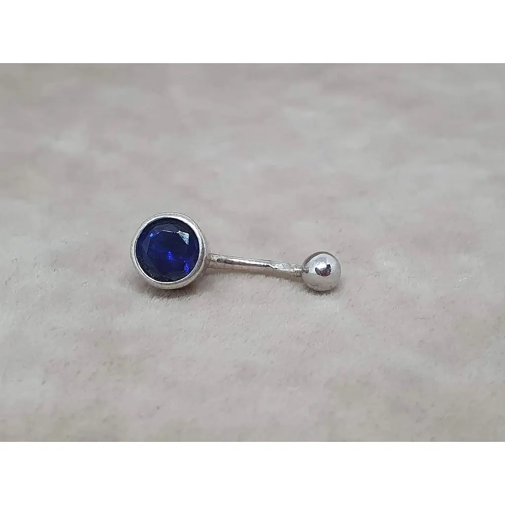 Срібна сережка для пірсингу пупка Silvex 925. ПР2ФС/030.1 - фото 2