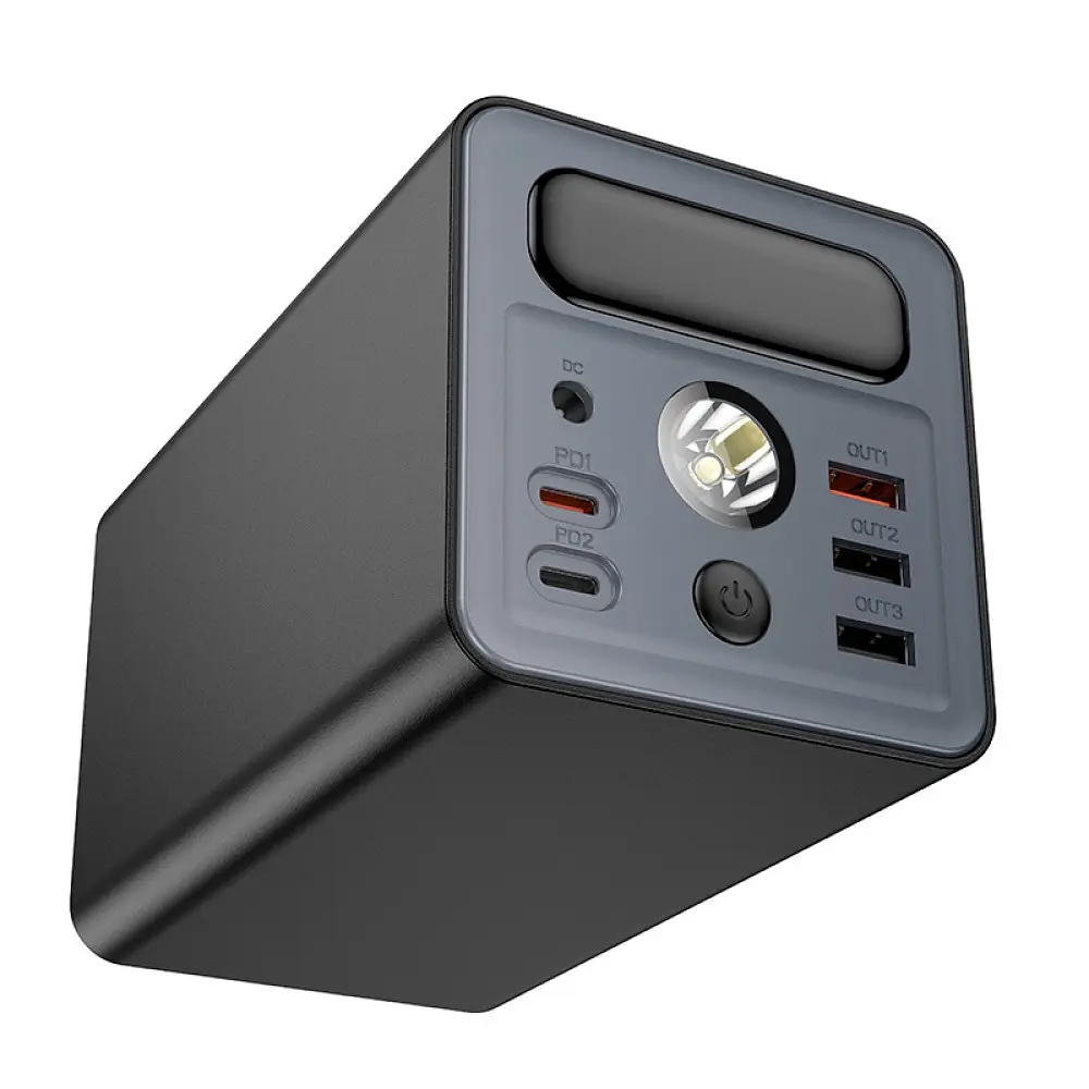 Портативна батарея - зовнішній АКБ Hoco J138 60000 mAh 12в power bank - фото 4