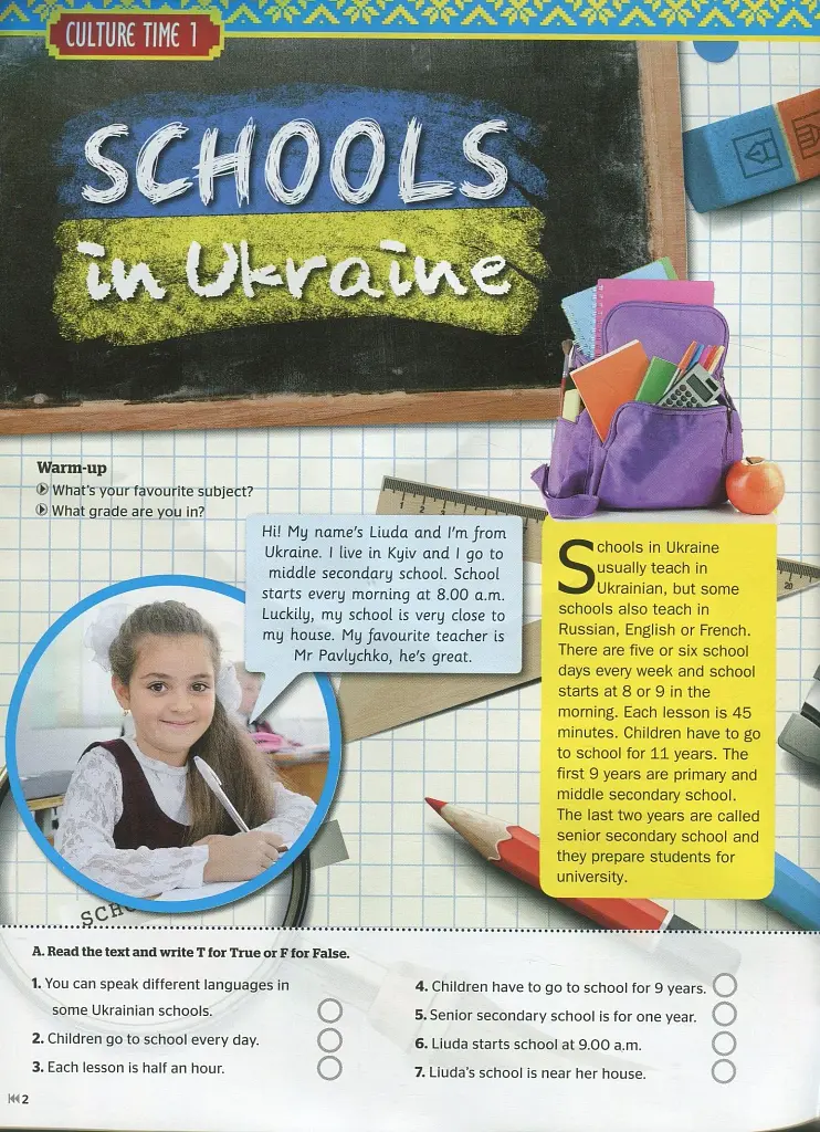 To the Top 1A. Student's Book + Workbook with Culture Time for Ukraine (+ CD-ROM) - фото 3