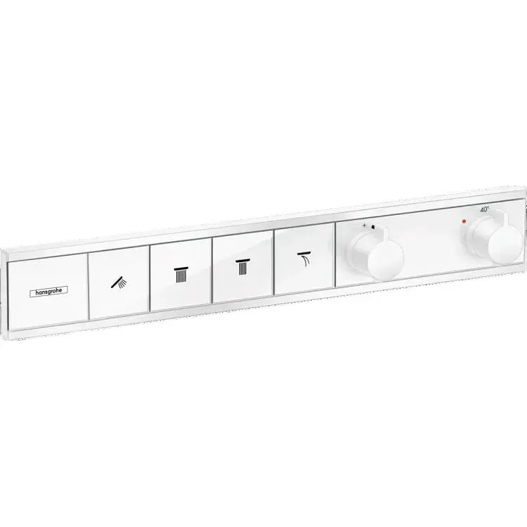Термостат для душу Hansgrohe RainSelect прихованого монтажа на 4 споживача matt white 15382700