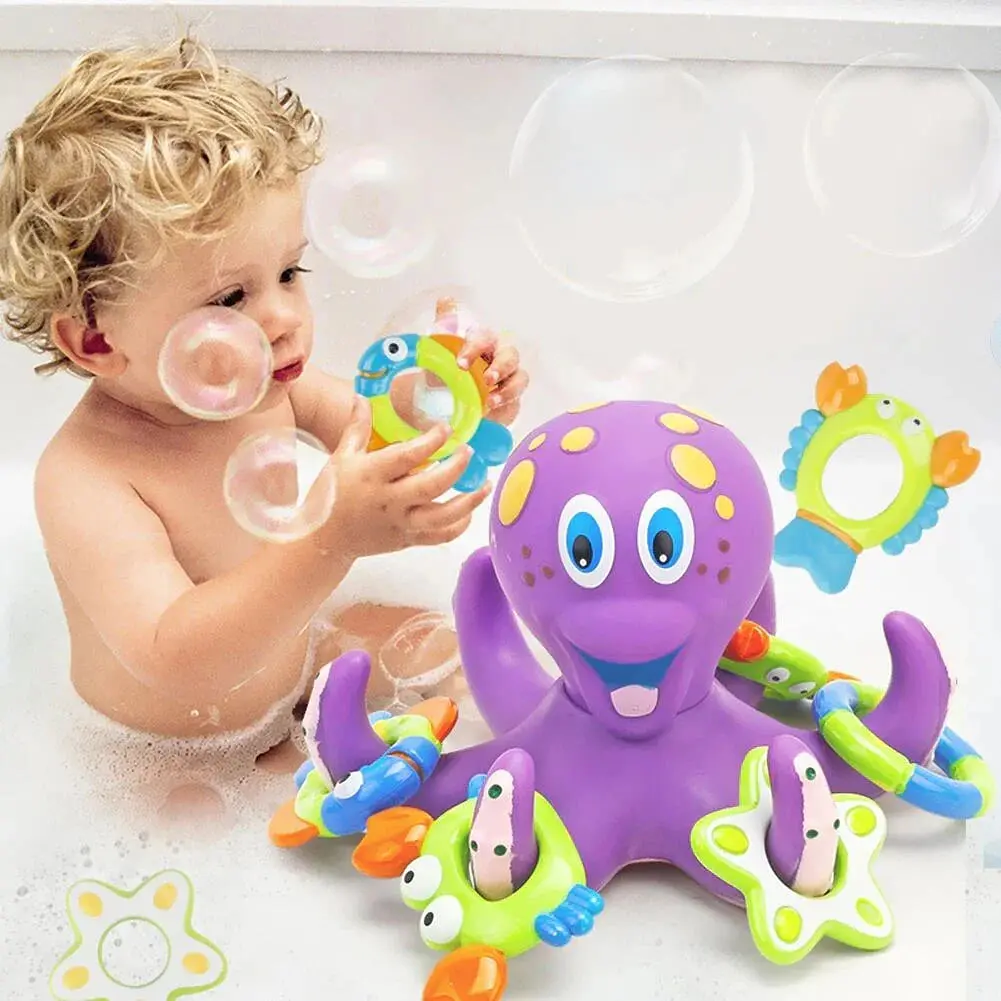 Іграшка для ванної "Восьминіг - Кольцебросатель" Bath Toys - фото 2