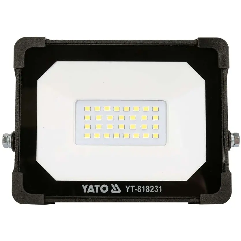 Прожектор Yato SMD LED 20 Вт 230 В 1900 Лм 30 діодів 140x124.5x32 мм чорний (YT-818231) - фото 2