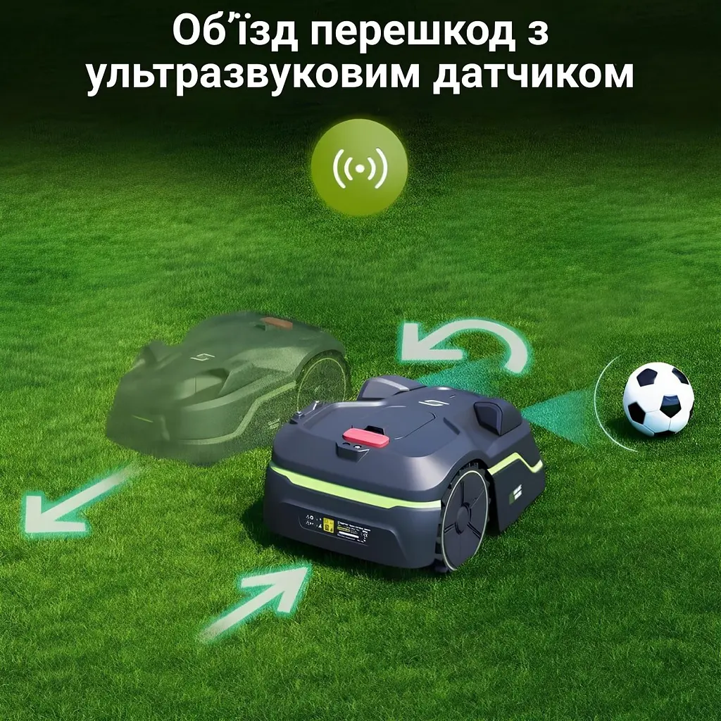 Робот-газонокосилка з GPS і автоматичною картографією, управління через додаток - фото 10