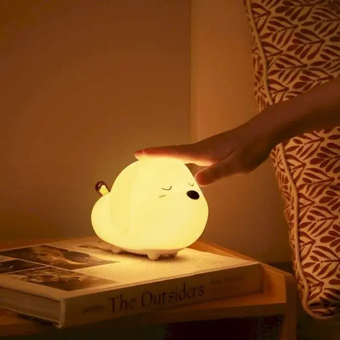 Ночник Baseus Cute series doggie silicone night light White [DGAM-B02] [59476] - фото 6