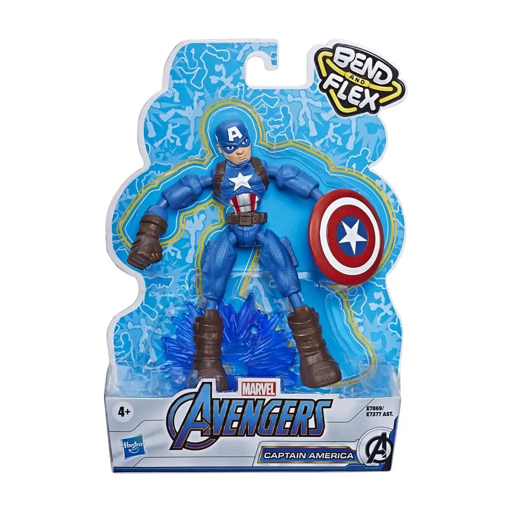 Фігурка для геймерів Hasbro Avengers Bend and flex Капітан Америка (E7377_E7869) - фото 2