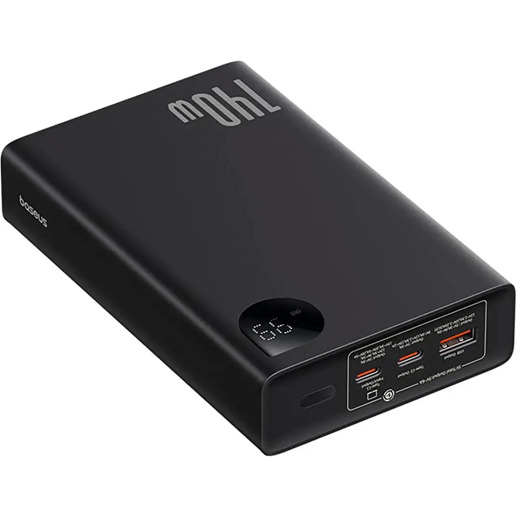 Батарея універсальна Baseus Adaman Metal Digital Display 24000mAh 140W, Black (P10021508113-00) (P10021507112-02 / P10021508113-00) - фото 3