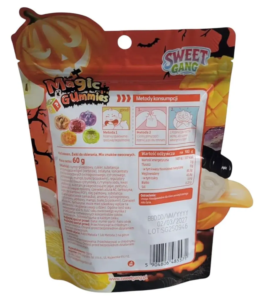 Жувальні цукерки Sweet Gang Magic Gummies Halloween 60г - фото 2