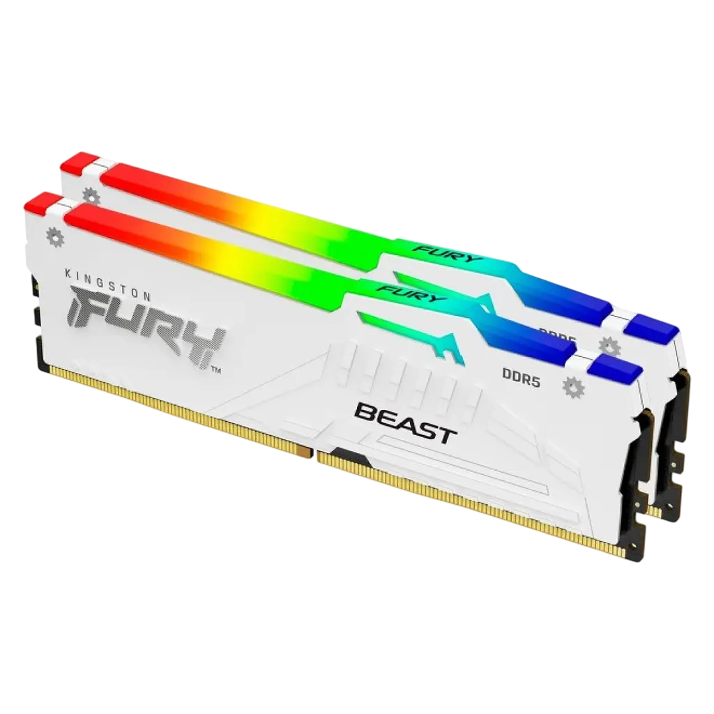 Оперативна пам'ять Kingston Fury 64GB (2x32GB) DDR5 5600 MHz Beast White RGB (ex.HyperX) (KF556C36BWEAK2-64) - фото 3