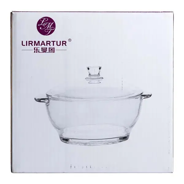 Каструля скляна жароміцна Yiwu Lirmartur HP-YH-5 1 л - фото 6