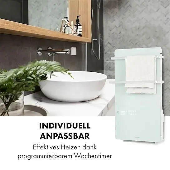 Инфракрасный обогреватель для ванной комнаты Klarstein Hot Spot Crystal Flow LED(10035035) - фото 7