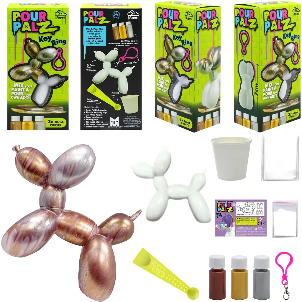 Набор для творчества ToyMonster Pour Palz Брелок Balloon Dog в ассортименте (GS-G18194) - фото 4