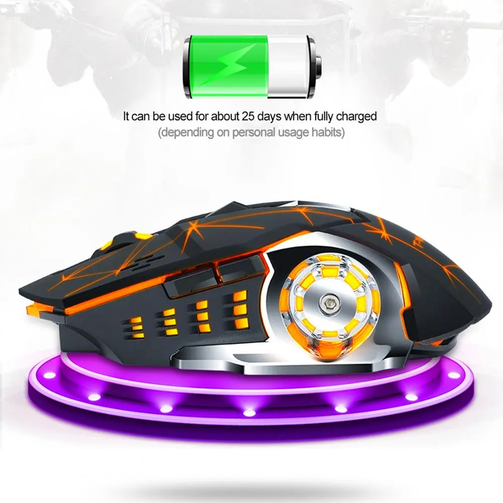 Миша бездротова ігрова з підсвічуванням T-Wolf Q13 BT Strip Black Original 2,4G+Bluetooth - фото 4