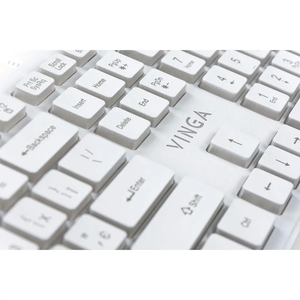 Клавіатура Vinga KB410 White [128775] - фото 6