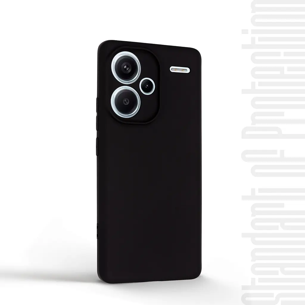 Чехол-накладка для смартфона Xiaomi Redmi Note 13 Pro+ 5G противоударный, силиконовый, термополиуретановый (ТПУ), с защитой камеры и корпуса, черный, защита всего корпуса, ArmorStandart (ARM71860) - фото 2