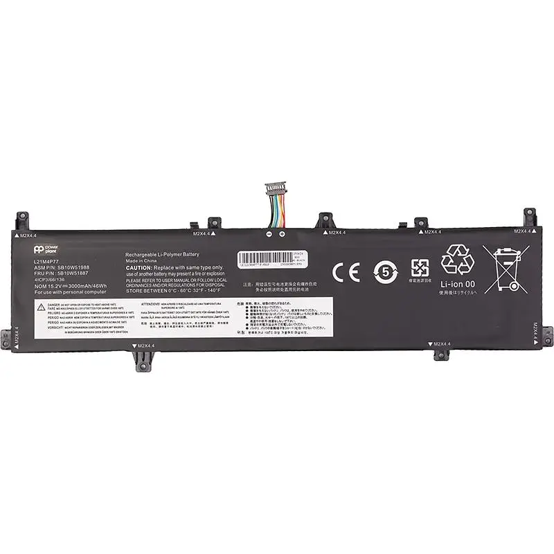 Акумулятор PowerPlant для ноутбуків LENOVO ThinkPad Z16 1st Gen (2022) (L21M4P77) 15.2V 3000mAh (NB482733) - фото 2