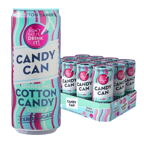 Напій Candy Can Sparkling Cotton Candy Zero Sugar 330 мл - фото 5