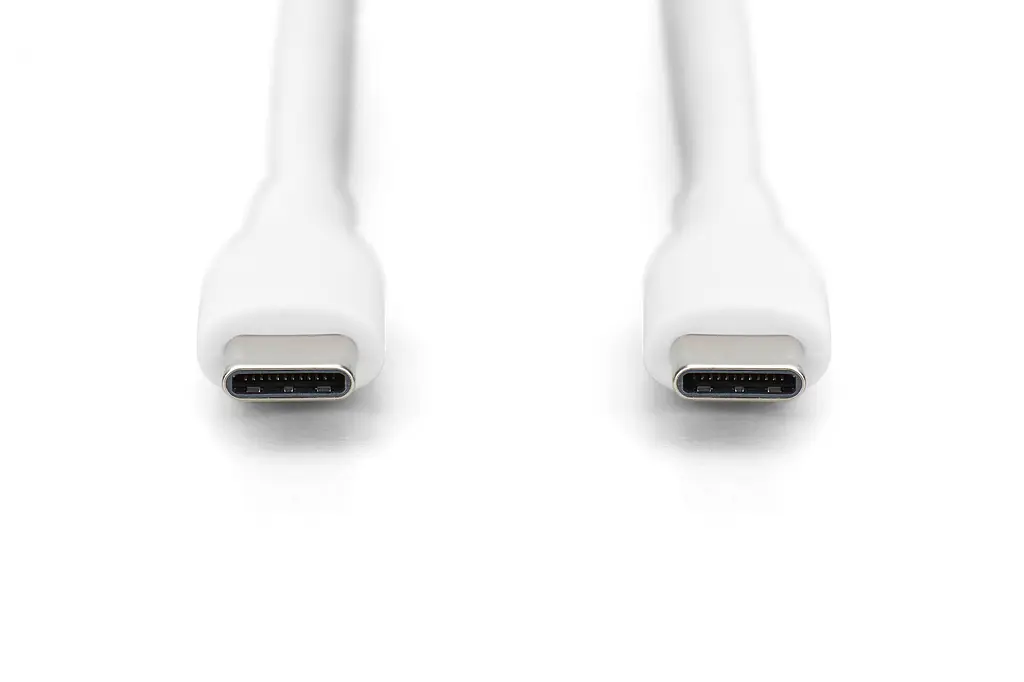 Кабель Digitus USB-C > USB-C зарядка/синхронизация, USB 2.0, 60W, силиконовый, 2м, белый teh0013692 - фото 3