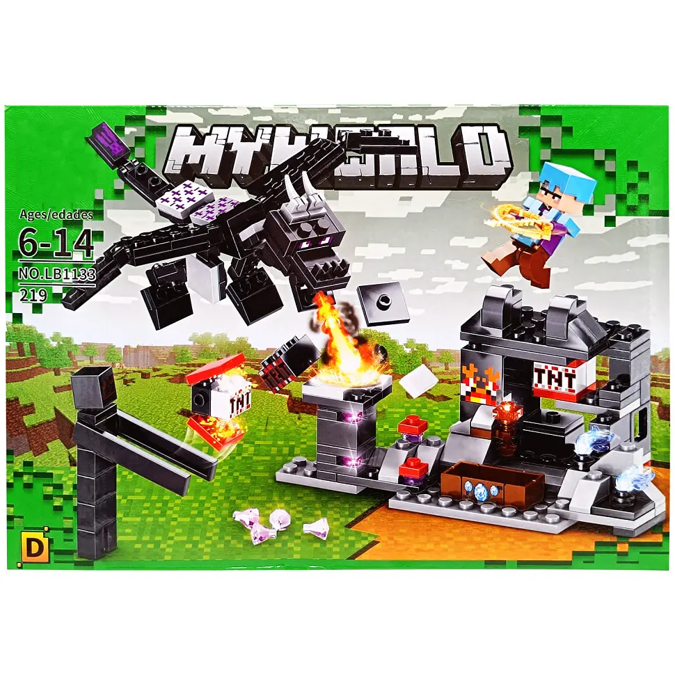 Конструктор Minecraft, LB1133, 219 деталей, 32x22x5 см, (В ассортименте) - фото 3