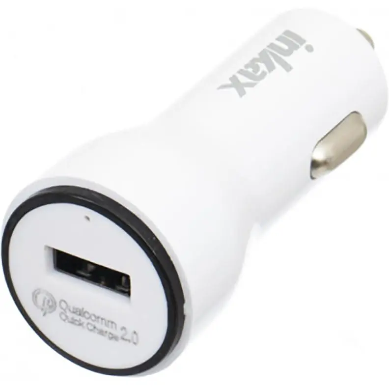 Автомобильное зарядное устройство INKAX CD-22 Car charger + Micro cable 1USB 2.1A White - фото 3