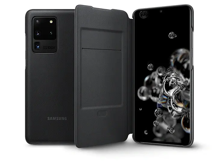 Чохол-книжка Official LED View Wallet Cover EF-NG988PBEGRU для Samsung Galaxy S20 Ultra (6.9") Чорний - фото 2