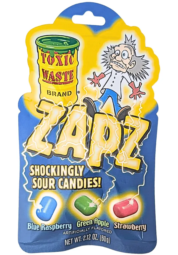 Кислі цукерки Toxic Waste Zapz Shockingly Sour Candies 60г