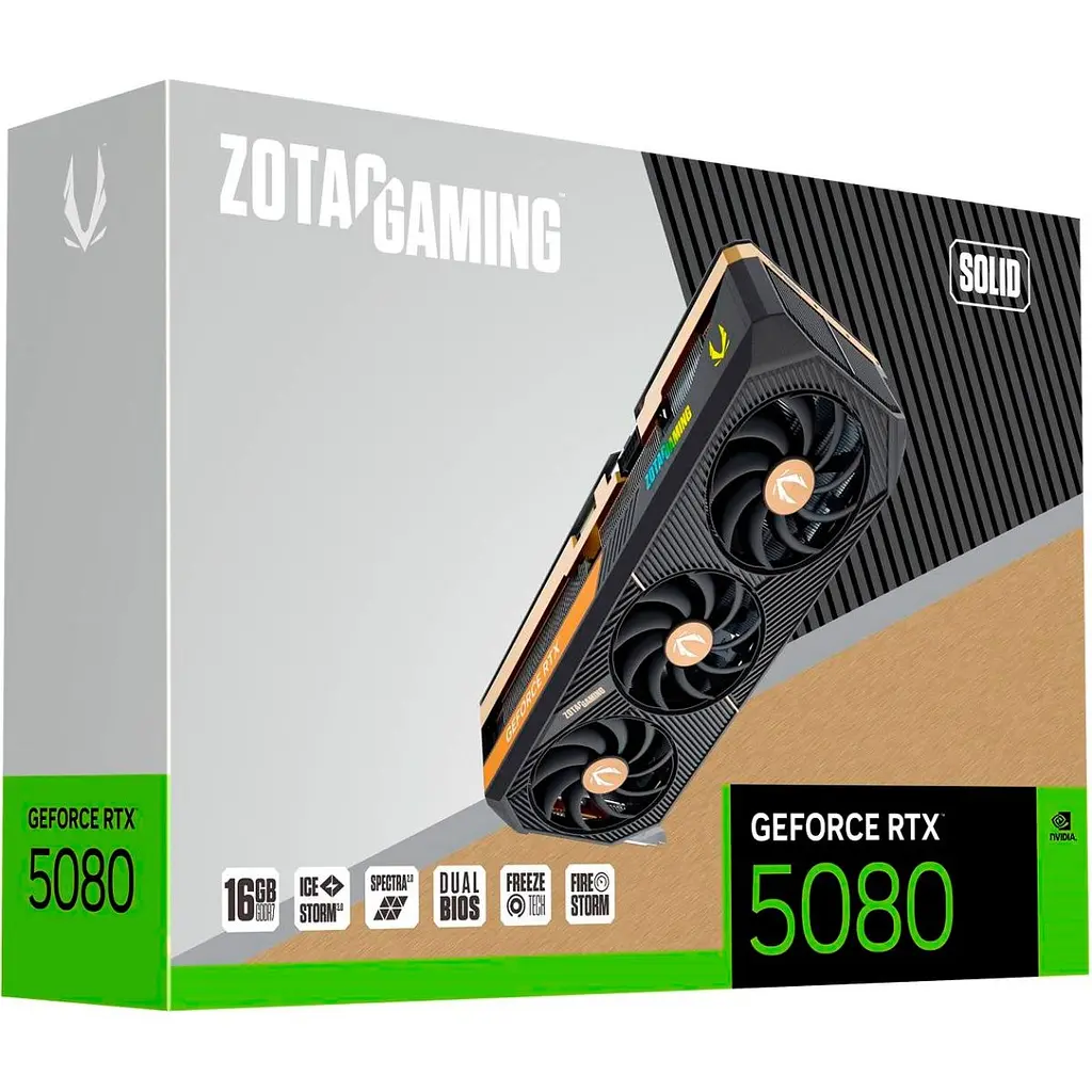 Відеокарта Zotac Gaming GeForce RTX 5080 SOLID 16 GB [ZT-B50800D-10P] EU [127137] - фото 7