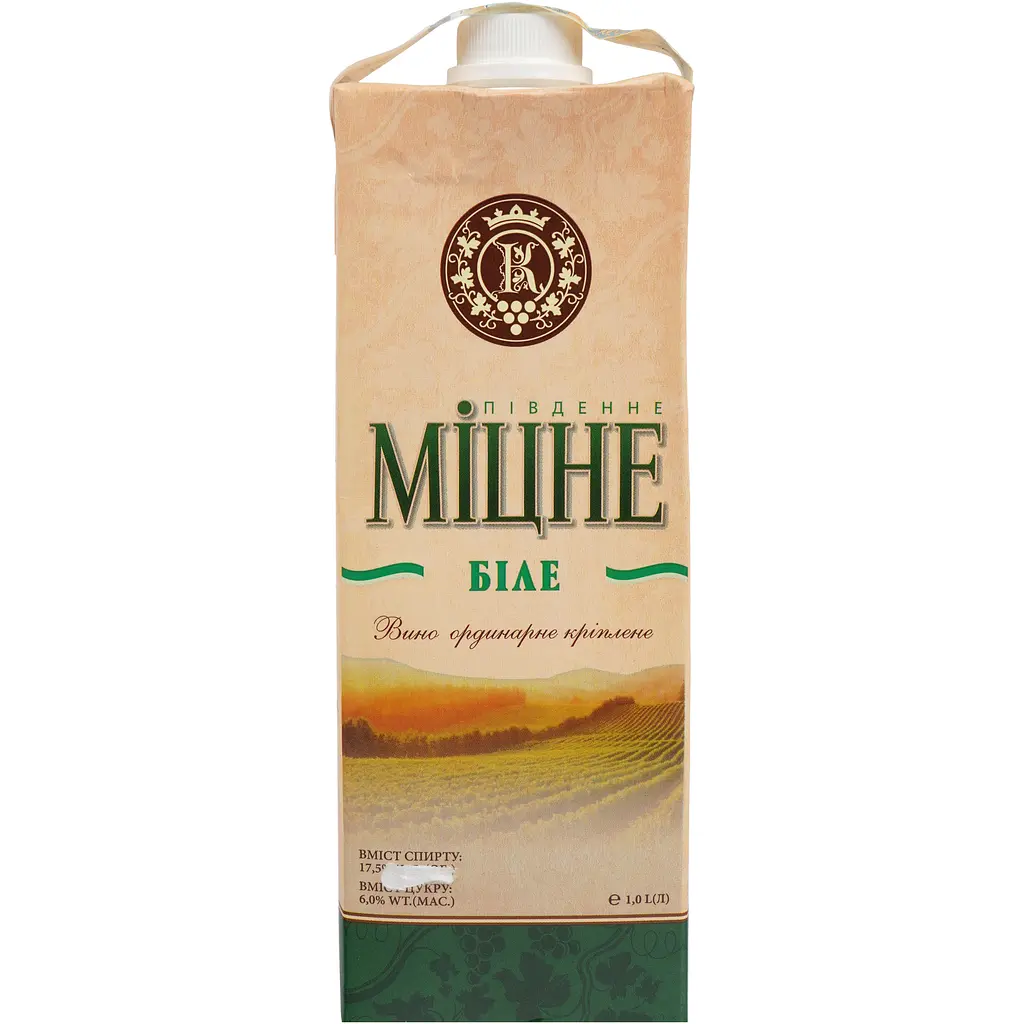Вино КВЗ Південне міцне біле 17.5% 1 л - фото 3