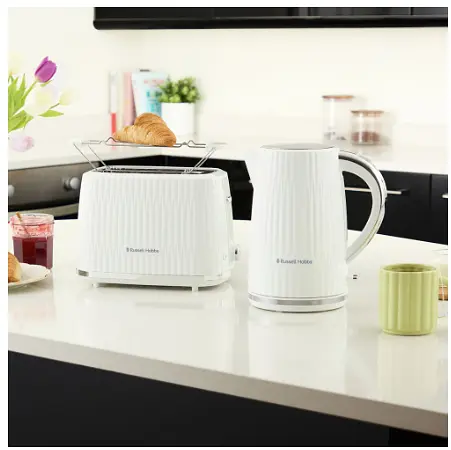 Тостер 27370-56 Eden 2S Toaster White Russell Hobbs teh0021537 - фото 8