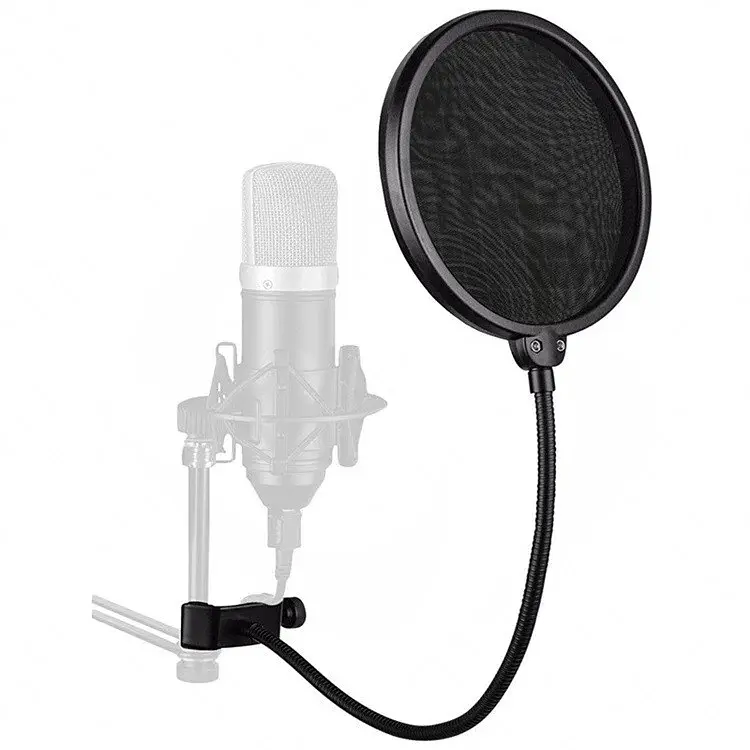 Конденсаторний студійний мікрофон RIAS M-800 Pro-MIC зі стійкою і вітрозахистом Black-Gold (4_00352) - фото 5
