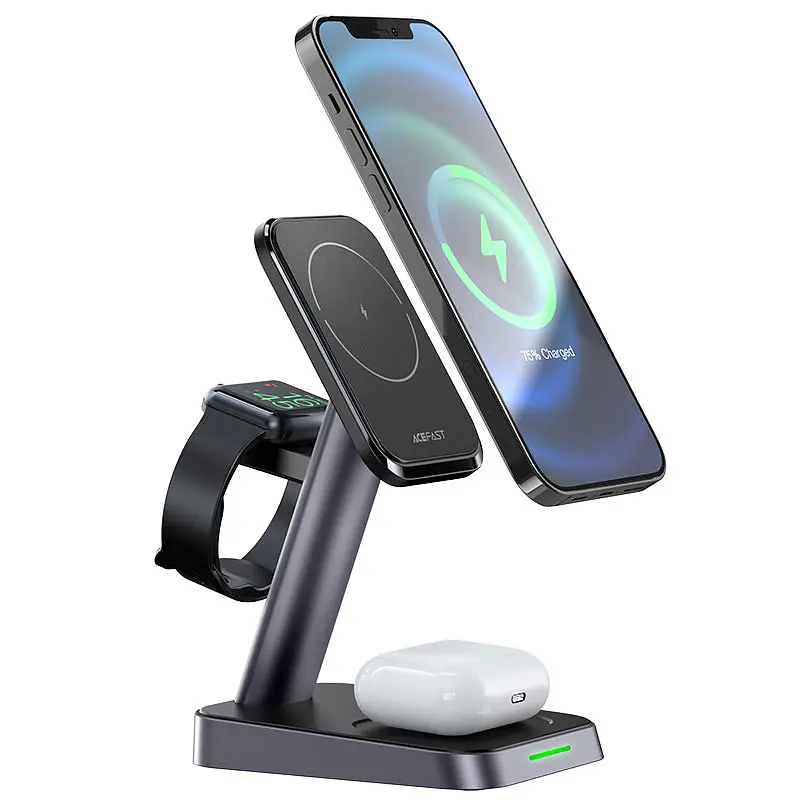 БЗП Acefast E3 desktop 3-in-1 Black - фото 5