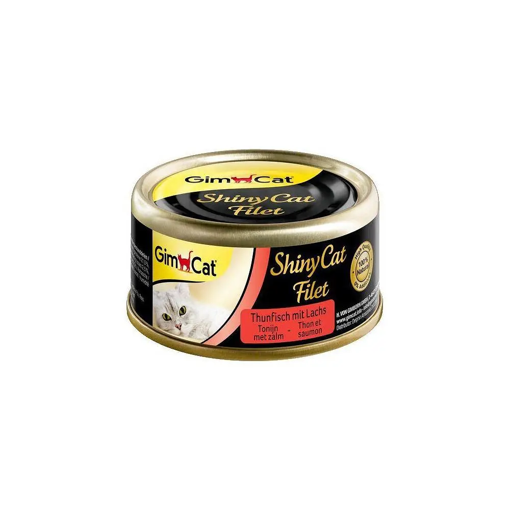 Вологий корм для котів GimCat Shiny Cat Filet 70 г (тунець та лосось) - фото 3