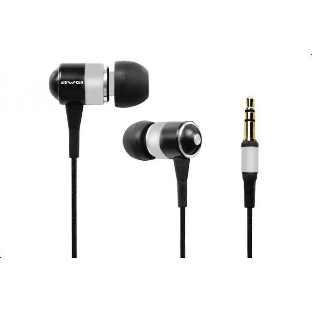Наушники Awei ES-Q3 проводные черные - фото 5