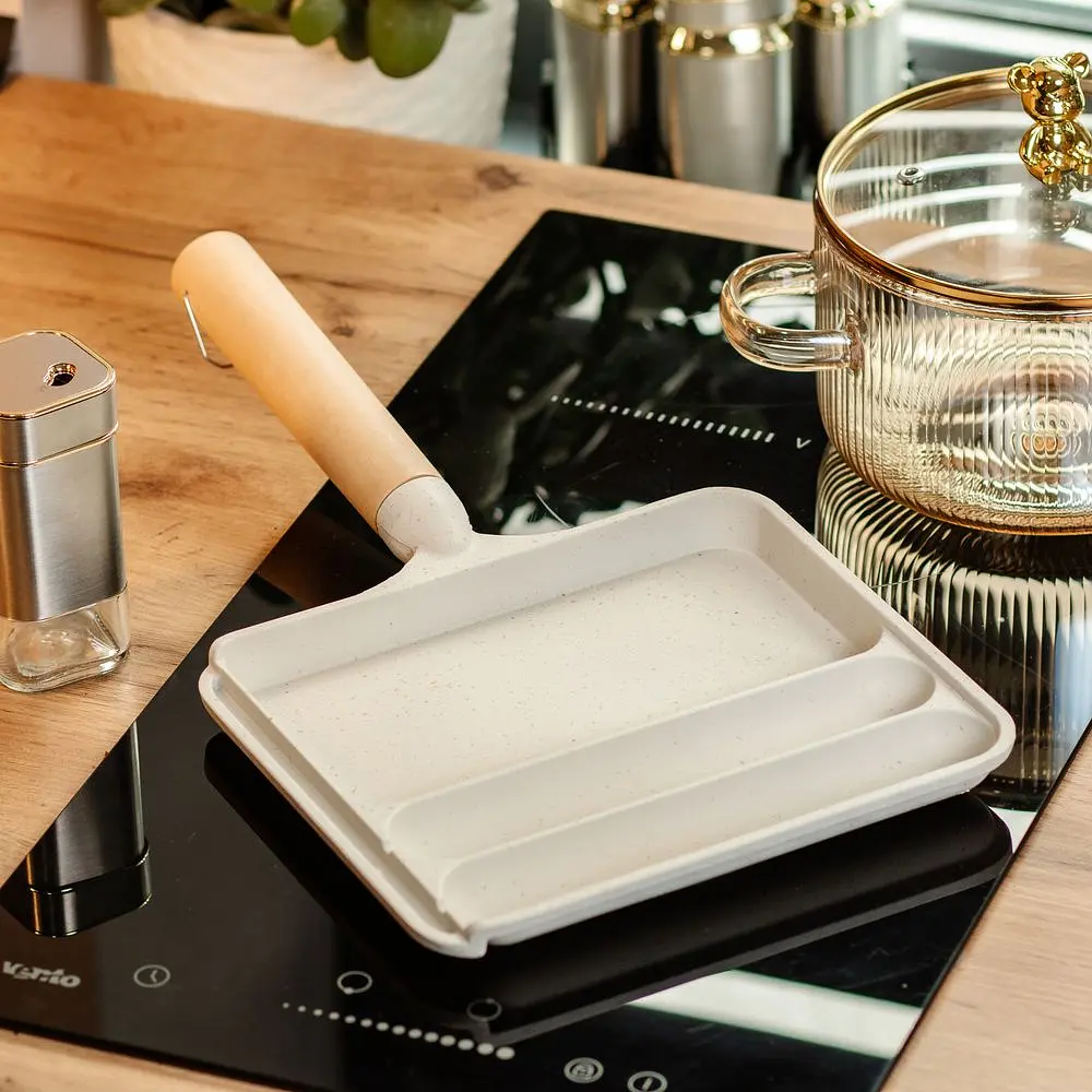 Сковорода для завтрака с антипригарным покрытием 21x18,5x2 см, бежевый Breakfast HP39572W - фото 2