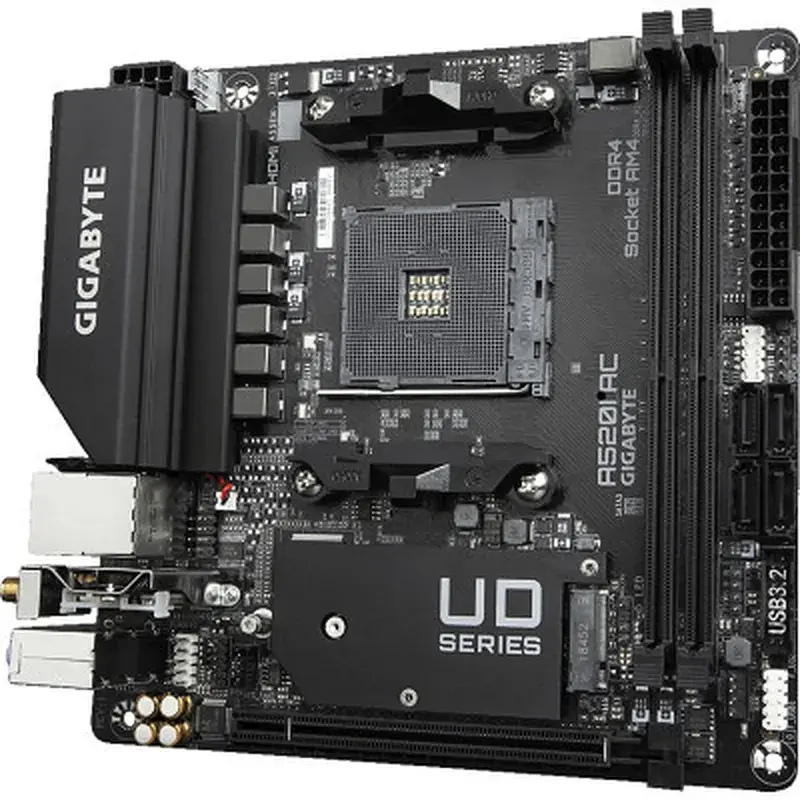 Материнська плата GIGABYTE A520I AC - фото 4