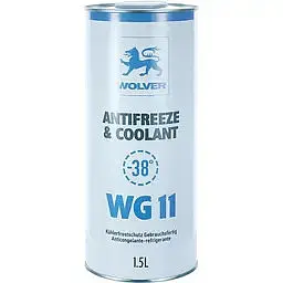 Антифриз Wolver Antifreeze & Coolant WG11 синій 1.5 л