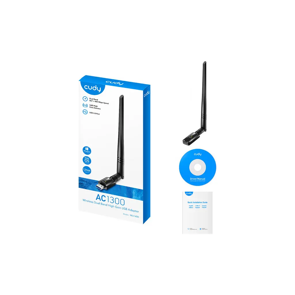 Мережева карта Wi-Fi Cudy WU1400 - фото 6