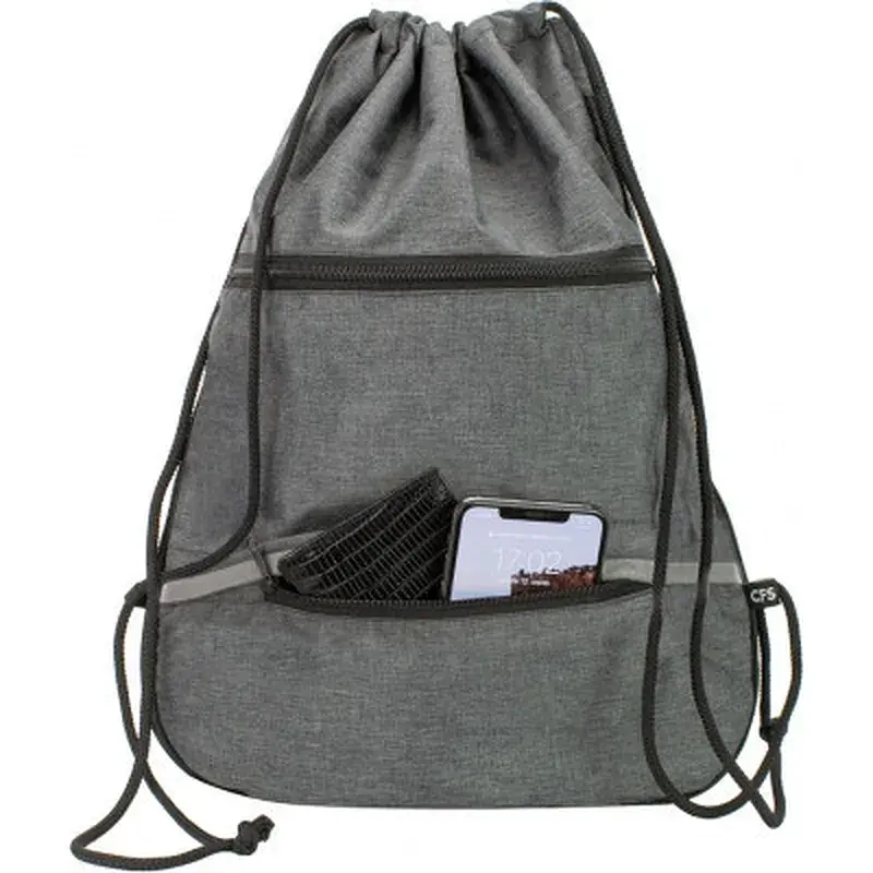 Сумка для обуви Cool For School с 2 молниями с расширением унисекс черная (CF85759-01) - фото 2
