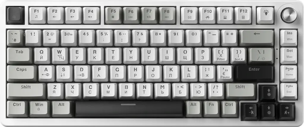 Клавіатура USB GamePro Genesis Silverlight MK126 UA Grey (MK126) UA - фото 2